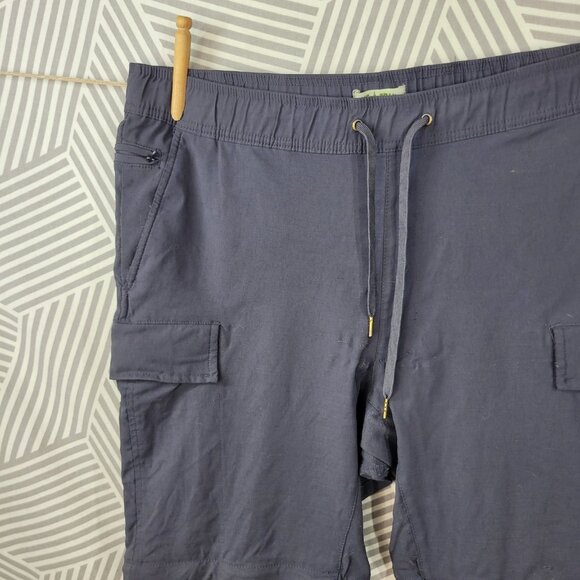 Lake & Trail Womens Outdoor Cargo Pants XL Convertable Drawstring Hiking Shorts - Picture 3 of 8